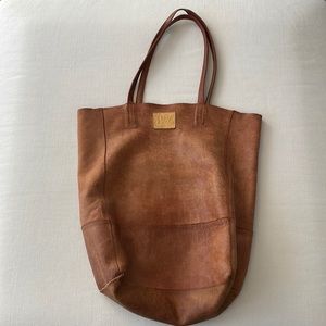Sseko Leather Bucket Bag